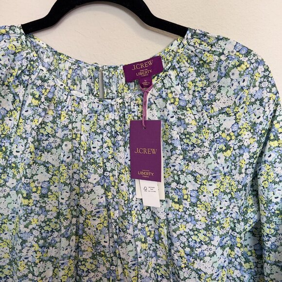 J.Crew x Liberty Floral Long Sleeve Dress - Size Large (NWT) - Picture 4 of 8